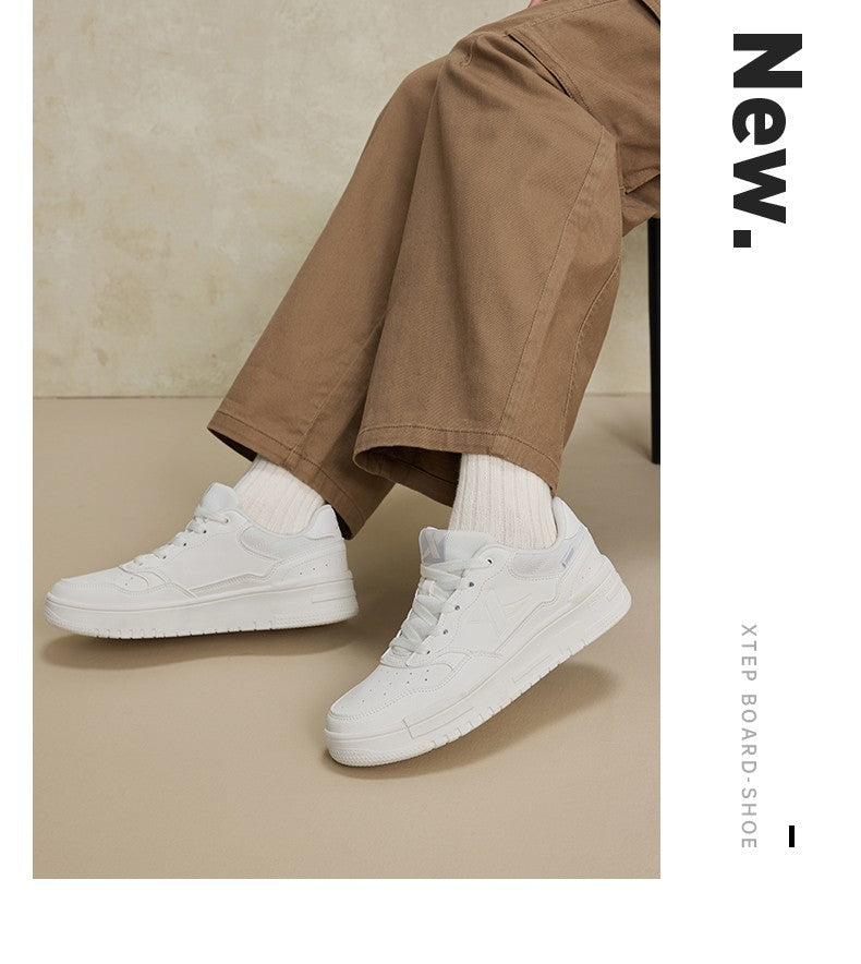 Xtep Skateboarding Shoes For Women 2024 Summer Comfortable Skate Shoes Breathable Outdoor Trekking Support Sneakers 876318310030