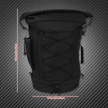 Mochila Universal para Motocicleta, Alforje, Sissy Bar, Encosto, Bolsa de Bagagem Traseira, Mochila Multifuncional para Exterior com Alças