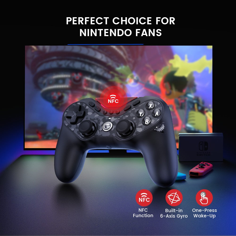 GameSir Tarantula Pro Switch 2 Controller Wireless Gamepad with 9 Mappable Buttons 6-Axis Gyroscope Hall Effect Triggers and NFC
