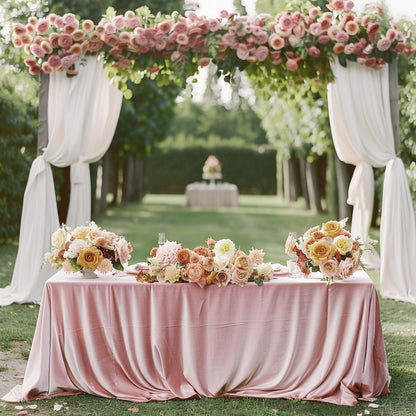 1 PC Luxury Velvet Rectangular Tablecloth Soft And Durable, Elegant Table Setting, Wedding Party, Christmas, Themed Party