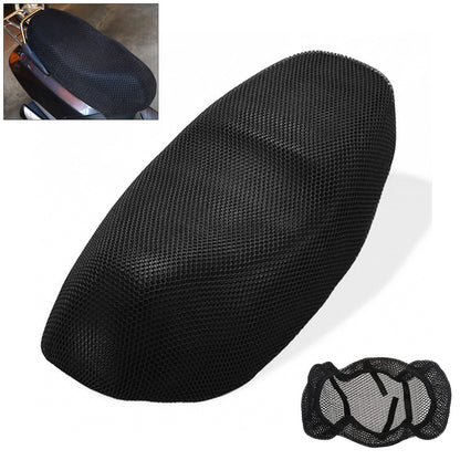 AUTCOAT 1 Peça Capa de Assento de Moto Scooter Ciclomotor Malha 3D Respirável Almofada Antiderrapante S-6XL
