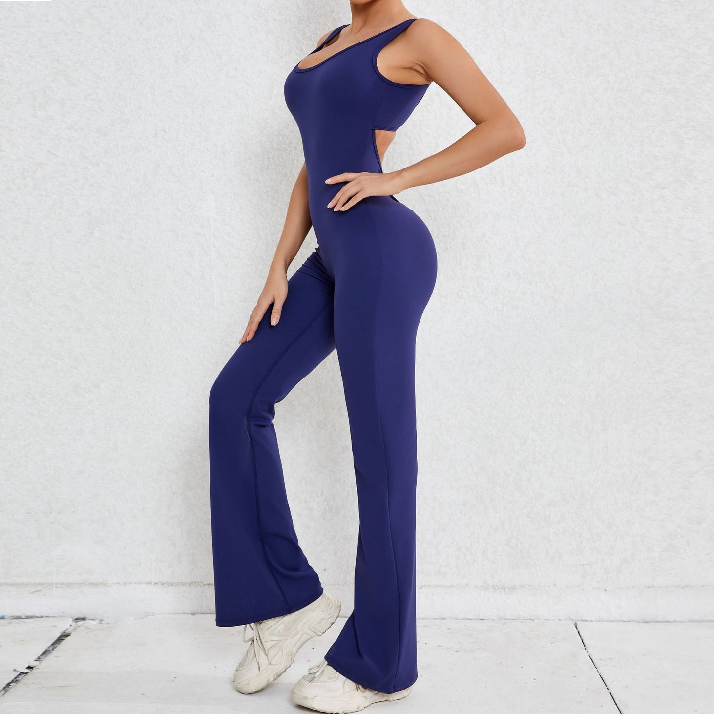 Sexy Back V Yoga Jumpsuit Women Women Sports Jumpsuit Fitness Rompers Training Yoga Suit Sportswear Stretch Workout Bodysuits