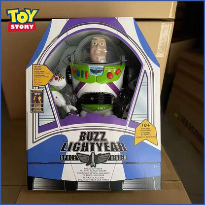 30cm Toy Story Buzz Lightyear Nave Espacial Modelo de Som Boneco Colecionável Buzz Lightyear Presente de Aniversário para Crianças