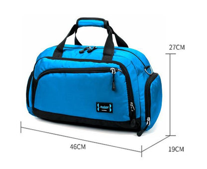 Unisex Waterproof Nylon Travel Handbag Men Weekend Shoulder Bags Vintage Casual Duffel Weekend Bag Women Overnight Packing Cubes