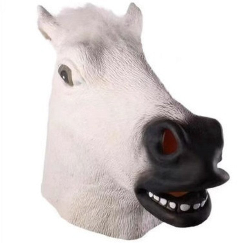 Funny Mask Prank Animal Headgear Doge Demonic Dog Headgear Mask Horse Cow Donkey Headgear Party Single Dog Mask