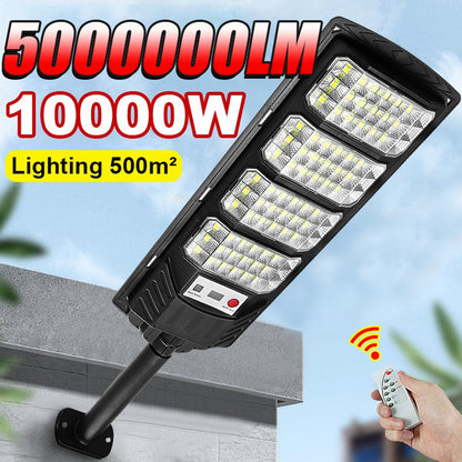 5000000LM 10000W Solar LED Outdoor Lighting Motion Sensor Super Bright Wall Lamp Waterproof Solar Light For Garden Street Patio