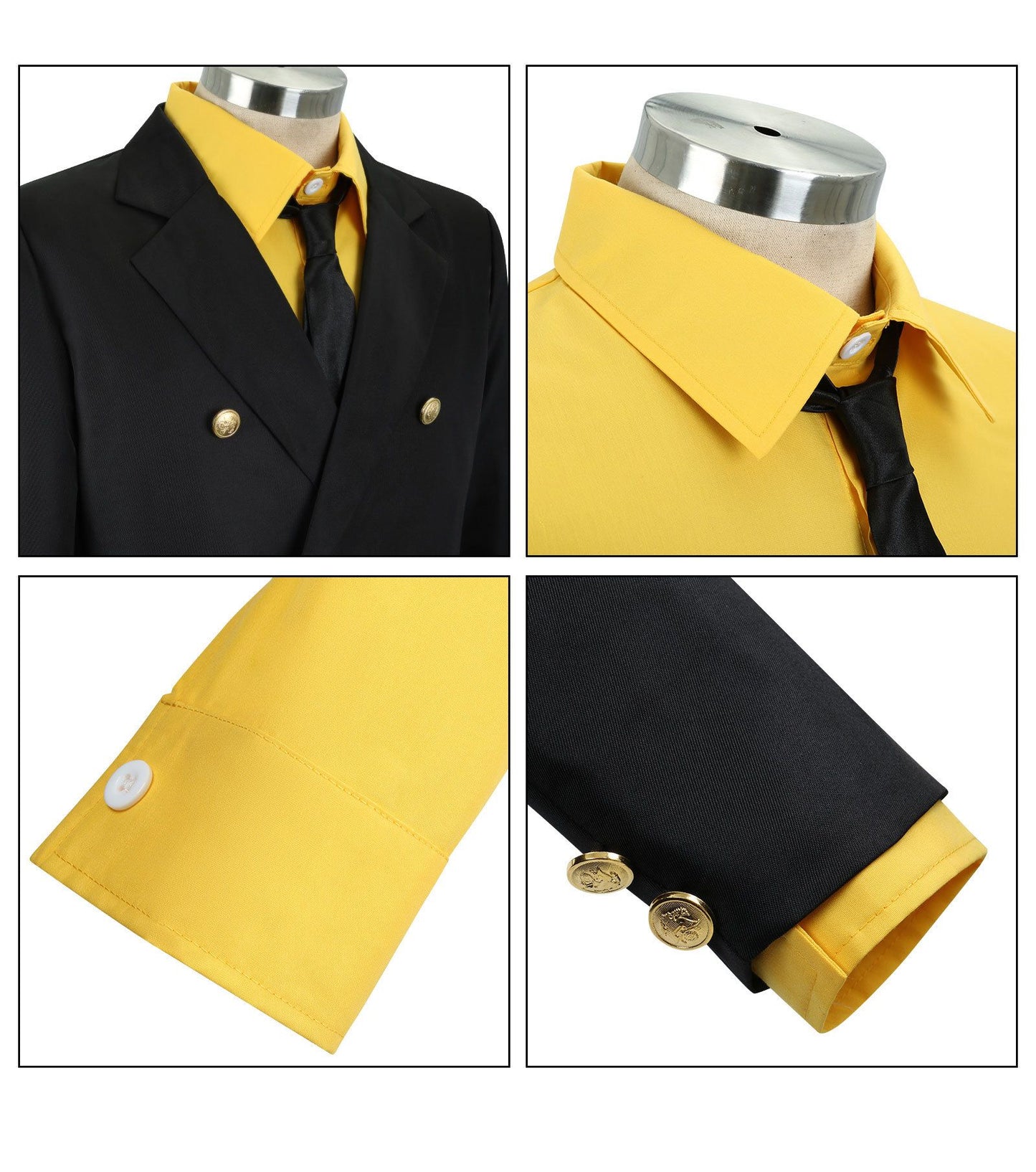 Anime One Sanji Piece Cosplay Costume Blue Yellow Shirt Suit Uniforms Full Set Halloween Party Role Play Outfit for Adult Men