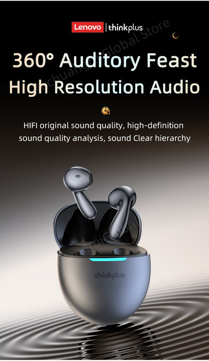 Original Lenovo LP48 TWS Wireless Bluetooth 5.4 Earphone Gaming Earbuds HIFI Music Headphones Noice Cancelling Dual Mode Headset