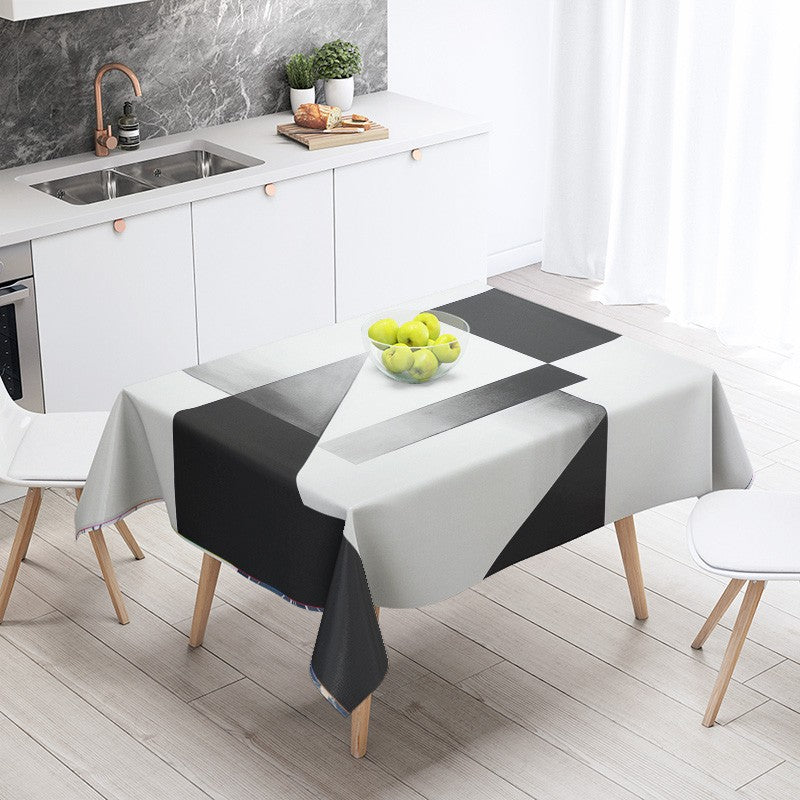 Abstract Geometric Tablecloth Waterproof Stain Resistant Party Decoration Restaurant Cafe Dining Table Tablecloths 140X200cm
