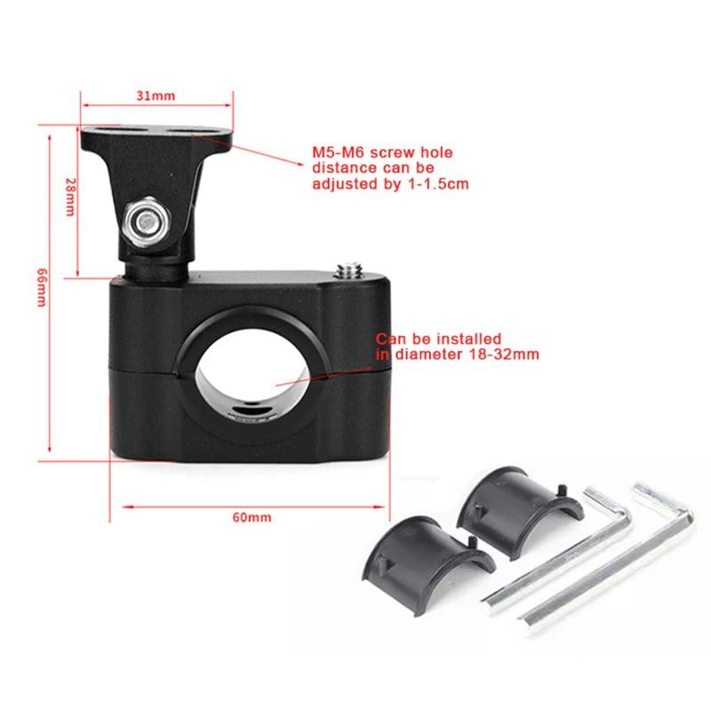Motorcycle Headlight - Support Fronnt Fork Bracket Clamp Fixation Auxiliary Led Motorcycle Lights Bracket Moto Spotlights Holder