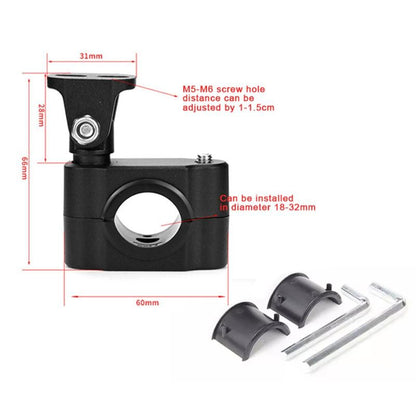 Motorcycle Headlight - Support Fronnt Fork Bracket Clamp Fixation Auxiliary Led Motorcycle Lights Bracket Moto Spotlights Holder