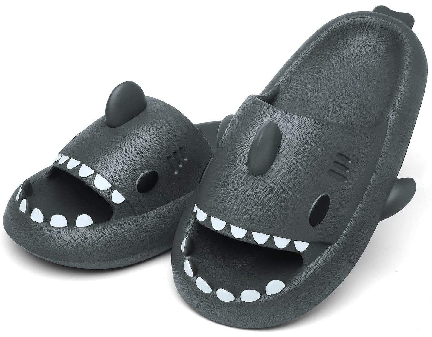 KIDMI New Men's and Women's Shark Slides Cloud Slippers Summer Open Toe Slide Sandals Casual Anti-Slip Beach Pool Shower Shoes
