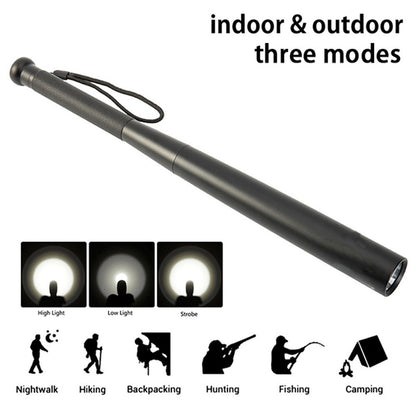 Security Flashlight Stick Outdoors Emergency Personal Torch Supplies Extended Baseball Anti Riot Equipments Self Defense