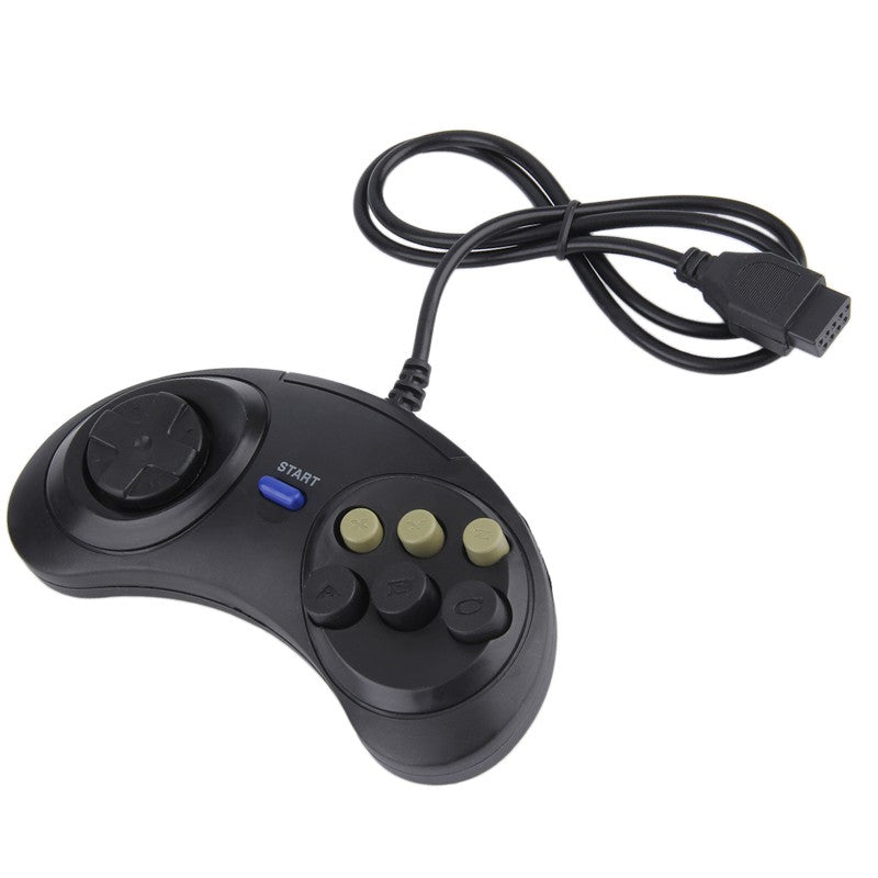 Universal Handle Game Controller Classic Wired 6 Buttons For SEGA Console PC MAC Mega Drive Gaming Accessories Remote Control