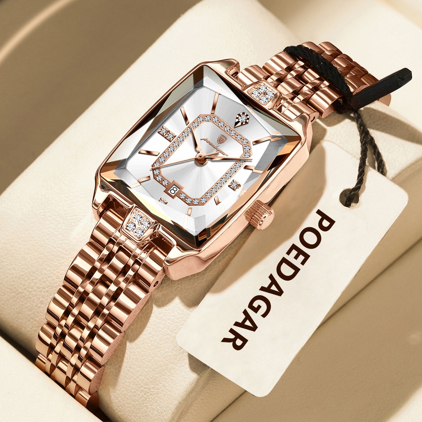 POEDAGAR Luxury Brand Ladies Wristwatch Waterproof Stainless Steel Date Women Watch Casual Fashion Quartz Women’s Watches Reloj
