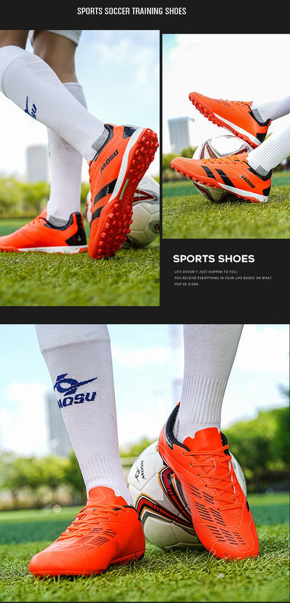 Men Original Football Shoes Professional Fast Soccer Shoes Society Cleats Low Cut Football Field Boots Sneaker Non-Slip Match