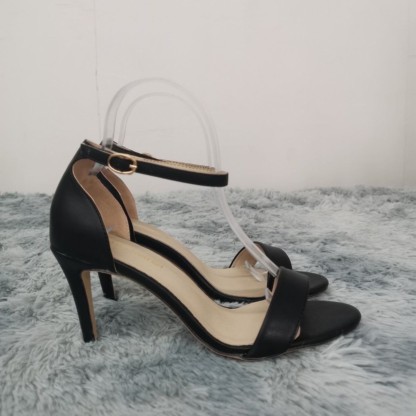 Women Sandals Sexy Open Toe Ankle Strap High Heels Ladies Shoes Buckle 9cm Mid Thin Heel Summer Party Wedding Shoes Plus Size