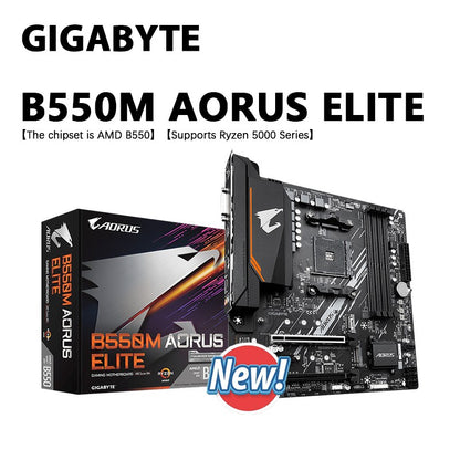 Placa-mãe GIGABYTE B550M AORUS ELITE Nova Micro-ATX AMD B550 Socket AM4