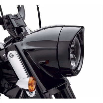 Motorcycle Headlight Trim For Harley Touring Road King Electra Glide Softail FLD/FLH Parts 7" Ring Bezel Visor 4.5" Led Fog Lamp