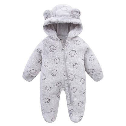 Newborn Baby Clothes Flannel Autumn Winter Baby Boys Girls Rompers Cartoon Newborn Bodysuit Soft Warm Jumpsuit for Babies 0-12M
