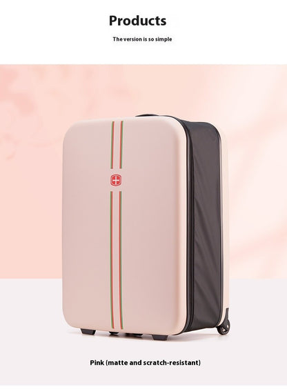 Foldable Upright Luggage Portable Business Travel Suitcase 20/24 Inch - Compact Foldable Carry-On for Easy Storage And Transport