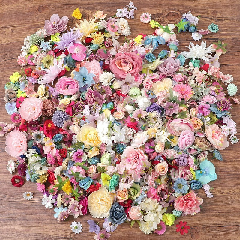 20/40/60/80/100Pcs Mini Artificial Rose Flowers Head for Home Decoration Birthday Party DIY Wedding Decor Garland Gift Accessory