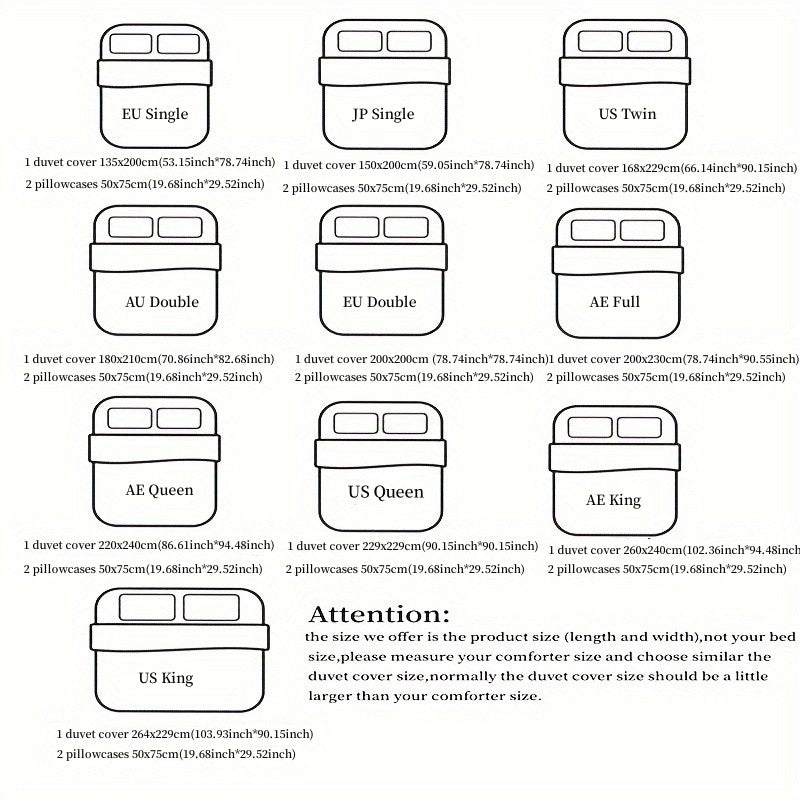 3pcs Korean style Duvet Cover Set (1*Duvet Cover + 2*Pillowcase, Without Core), Lace embroidery Bedding Set