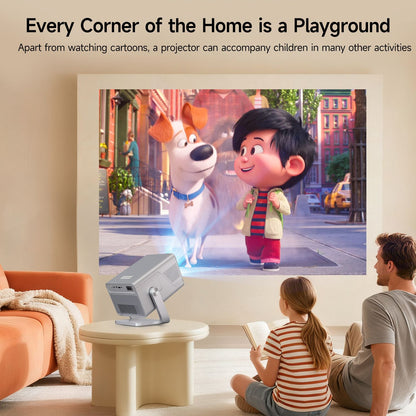 Magcubic 8K Suporte HD 1080P 1000ANSI Projetor X7 Com Alto-falante de 5W Android 14 WiFi6 BT5.4 Projetor de Home Theater e Vídeo para Uso Externo