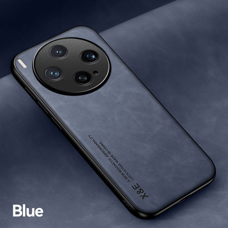 Luxury Leather Case For VIVO 300 200 100 Pro S20 V60 V50 Lite Cover With Metal Plate Support Car Hold Cover Capa Fundas