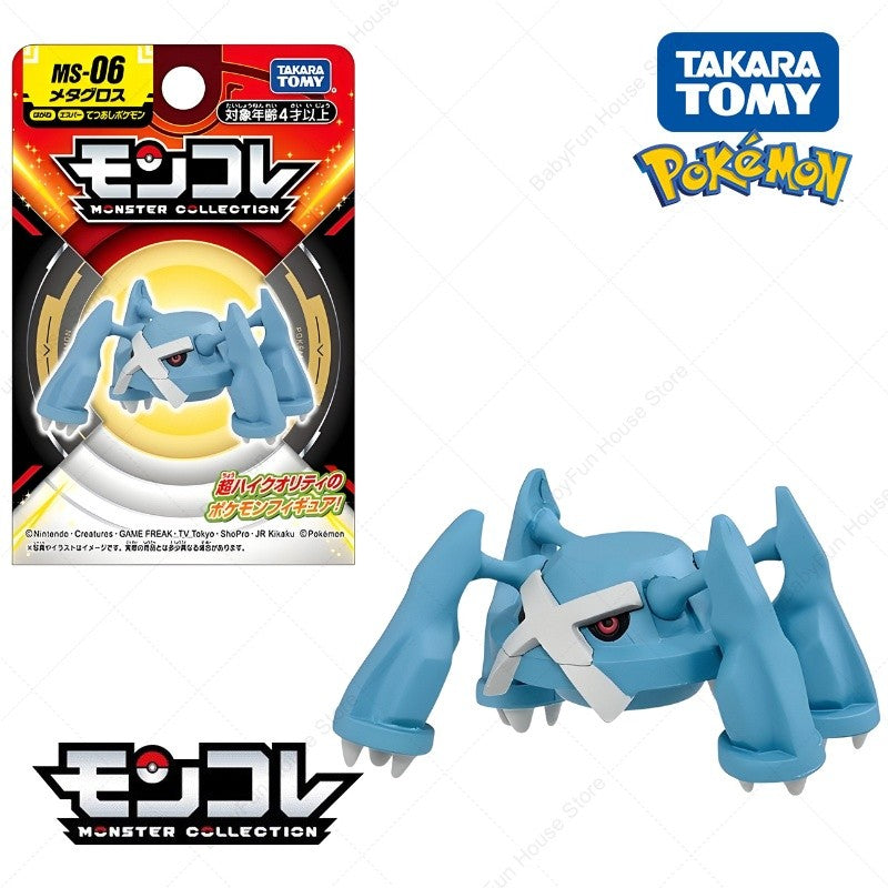 Original Takara TOMY Pokemon Ditto Jigglypuff Figure Toy Dedenne Slowpoke Mega Gyarados Lucario Gengar Anime PVC Model Doll Gift