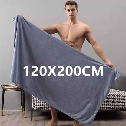 New ultra absorbent ultra-fine fiber bath towel, soft and fast drying, oversized bath towel, sports beach bathroom towel