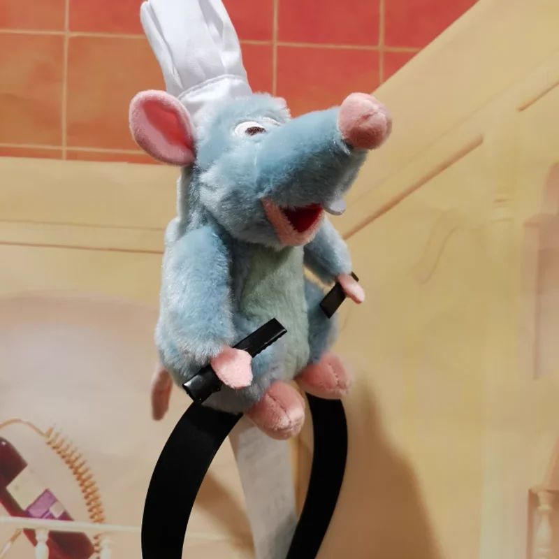 Tiara Ratatouille Novo Desenho Animado Pelúcia Faixa de Cabelo Presilha Francesa de Aba Larga Acessório de Cabelo para Fotos Presente Criativo para Meninas