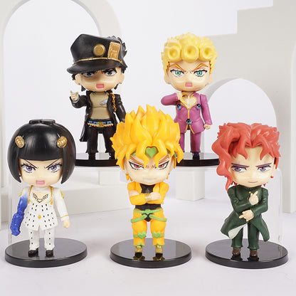 JoJo's Bizarre Adventure Jonathan Dio Higashikata Josuke Narancia Ghirga Pierre Q Versão Figuras Modelo Brinquedos Bonecas Presente