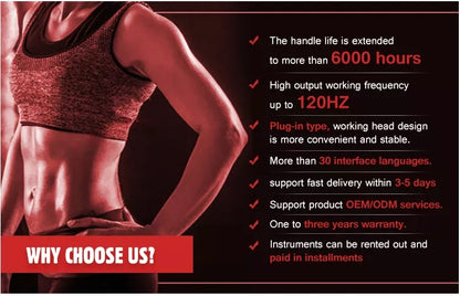 11.11 Portable 2 Handle Mini EMS 6500W Electric Muscle Stimulator 200HZ Fitness Machine Weight Loss Home Using Muscle Building