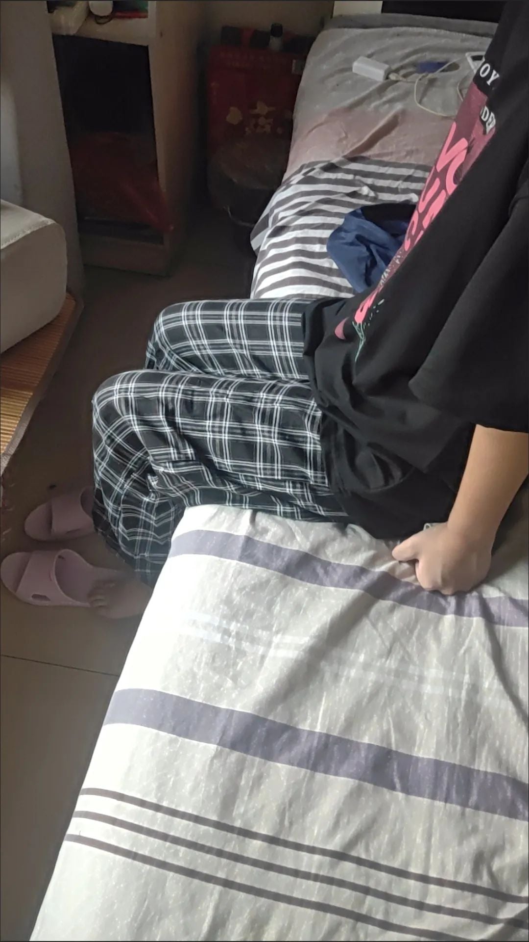 2025 Korean Style Plaid Pants Women Summer New Loose Straight Wide-leg Loose Casual Office Lady Trousers Daily Sweatpants Female