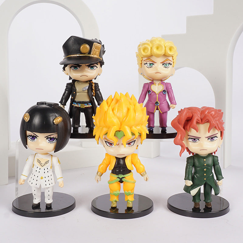 JoJo's Bizarre Adventure Jonathan Dio Higashikata Josuke Narancia Ghirga Pierre Q Versão Figuras Modelo Brinquedos Bonecas Presente