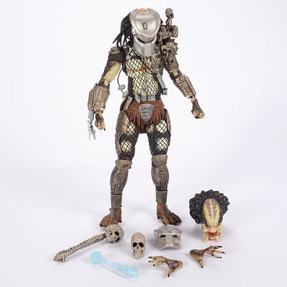 Filme Clássico NECA Ultimate Series Predador 7" Caçador da Selva vs Ovos Alienígenas PVC Boneco Articulado Colecionável