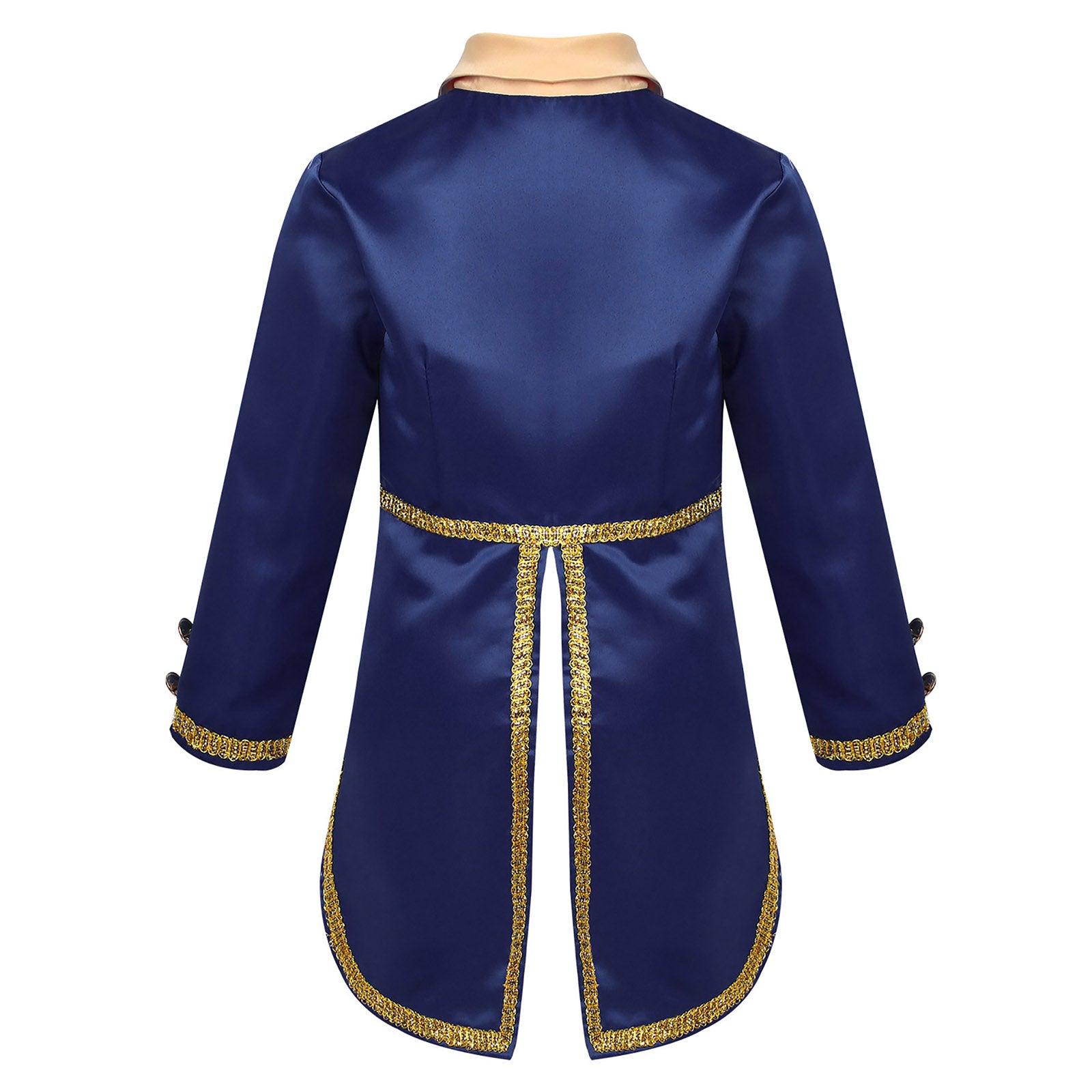 Boys Girls Prince Tuxedo Jacket Turn-Down Collar Coat Halloween Masquerade Theme Party Cosplay Costume Birthday Party Tailcoat
