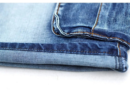 ABOORUN Mens Plus Size Loose Baggy Denim Shorts Fashion Streetwear Hip Hop Skateboard Cargo Jeans Short for Male R1402