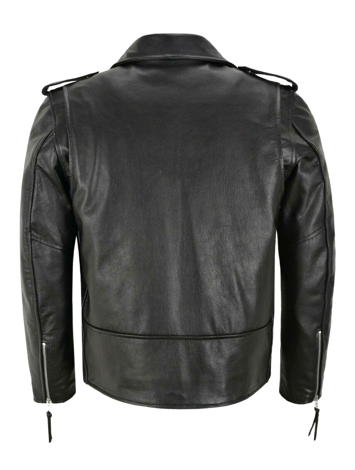 Boutique Punk Men PU Leather Jacket Motorcycle Fashion Slim Fit Leather Coat