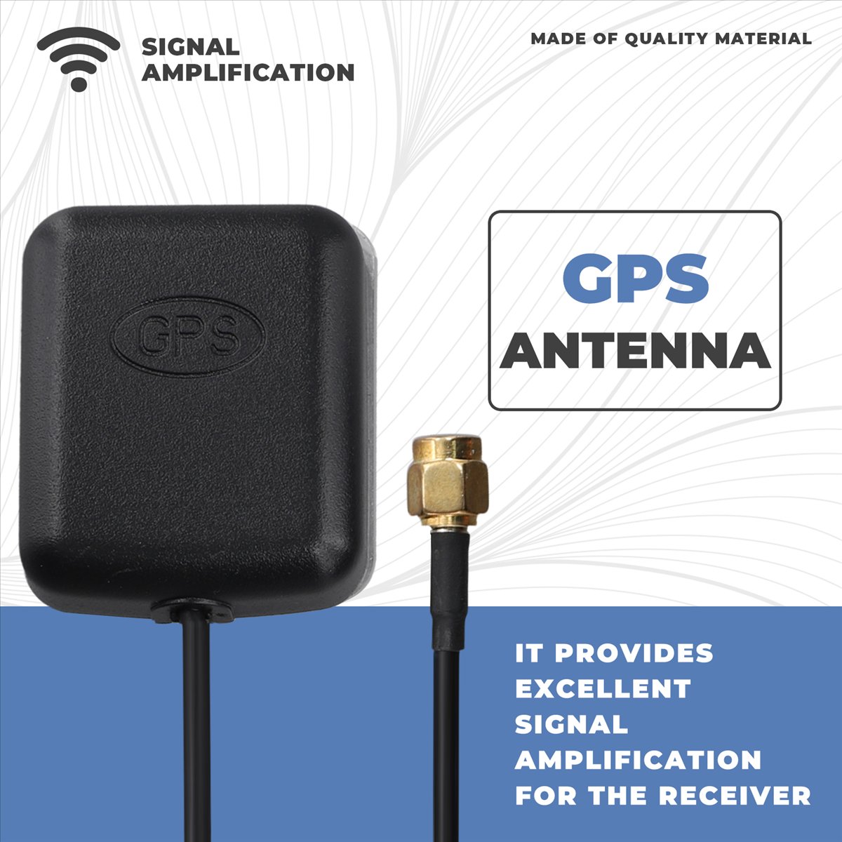 Magnetic Base 1575.42 MHz Car Vehicle SMA GPS Antenna Aerial 3 Meters