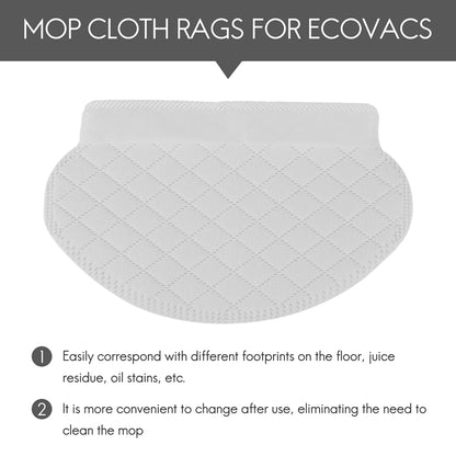 40 unidades de panos descartáveis para esfregão para aspirador de pó robótico Ecovacs Deebot Ozmo 950 920 905 Panos de esfregar
