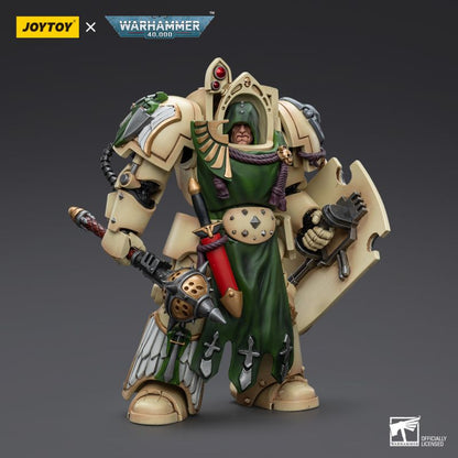 JOYTOY Warhammer 40K Dark Angels Deathwing Knight com Maça da Absolvição 1 Boneco de Ação 1:18, Presente de Modelo para Coleção