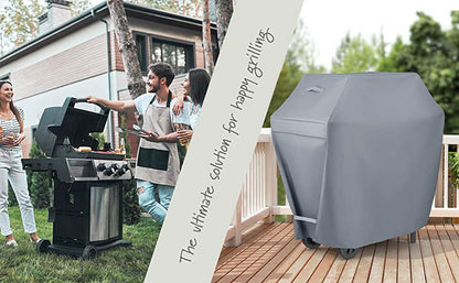 Heavy Duty Bbq Grill Cover For Outdoor Grill Waterproof Weather Resistant Uv & Fade Resistant With Velcro Straps Gas Grill Cover