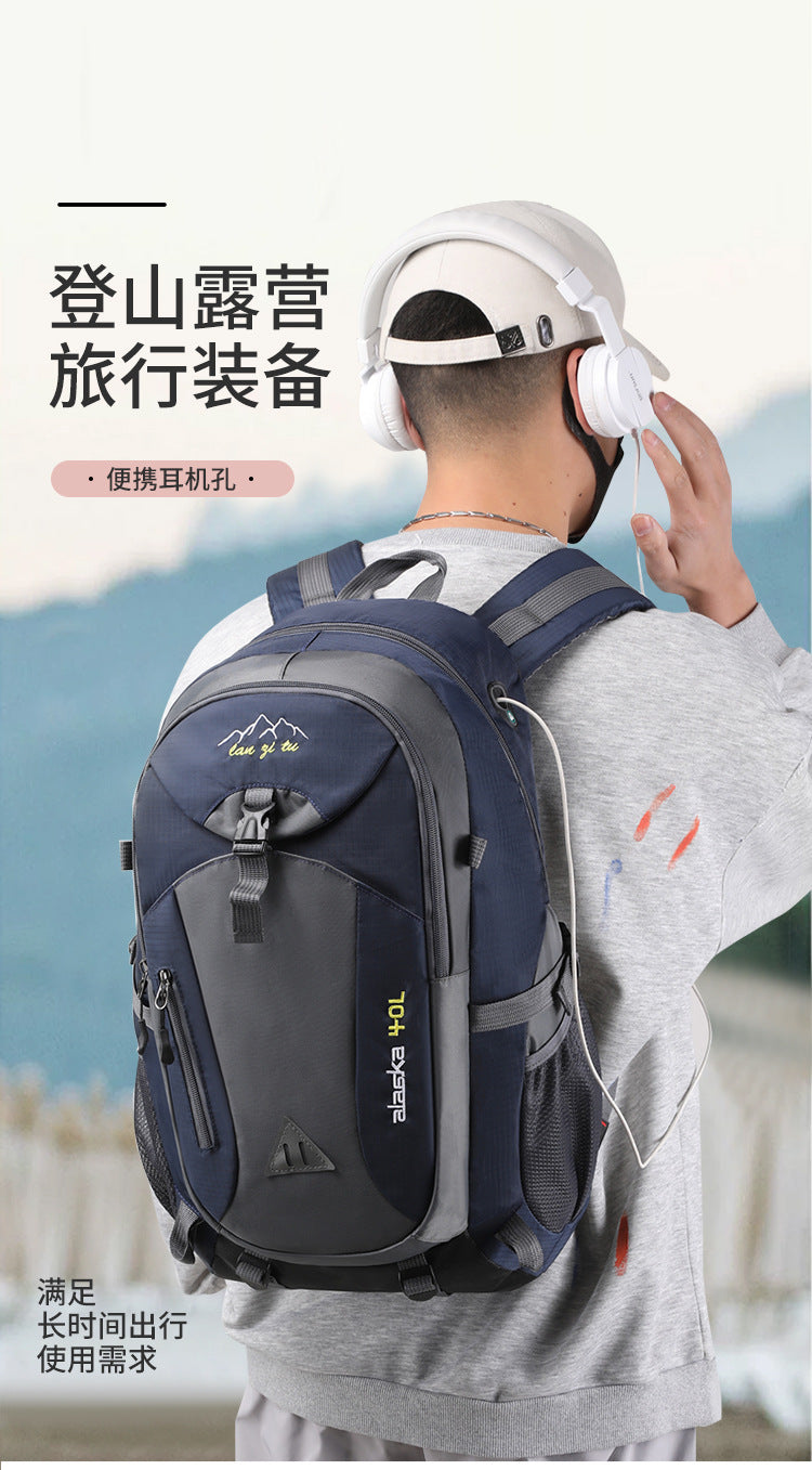 Nova Mochila Masculina de Nylon Impermeável Casual para Viagem ao Ar Livre Mochila Feminina para Caminhada Acampamento Montanhismo Bolsa Esportiva Juvenil
