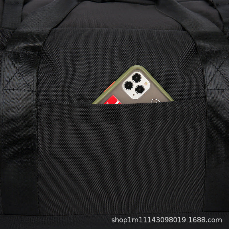 KLQDZMS Oxford Cloth Suitcase Bag Large Capacity Trolley Bag Men's Outdoor Travel Organizer Bag Women's Shoulders Backpacks