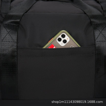 KLQDZMS Oxford Cloth Suitcase Bag Large Capacity Trolley Bag Men's Outdoor Travel Organizer Bag Women's Shoulders Backpacks