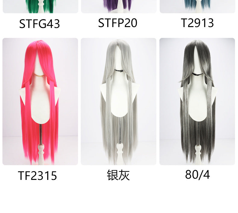 Perucas sintéticas de cabelo rosa com volume de ar, seda de cabelo macia de alta temperatura, cabelo a granel, peruca longa, cacheada, de ondas grandes, lisa, para Cosplay