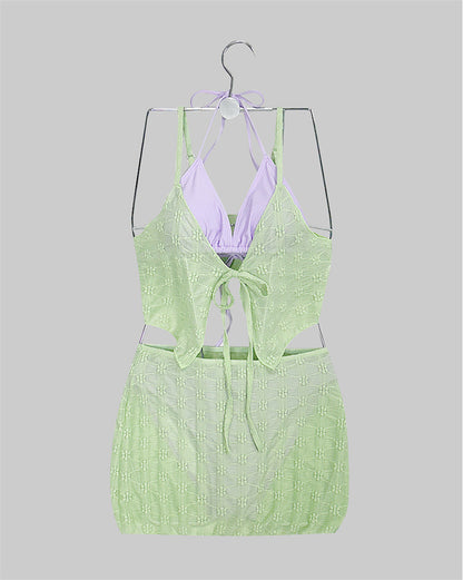 Spring/Summer Pure Desire Hot Girl Sexy Bikini Cover Beach Swimsuit Set For Women