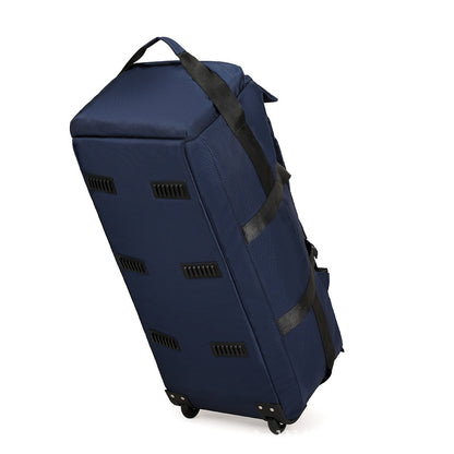 KLQDZMS Oxford Cloth Suitcase Bag Large Capacity Trolley Bag Men's Outdoor Travel Organizer Bag Women's Shoulders Backpacks